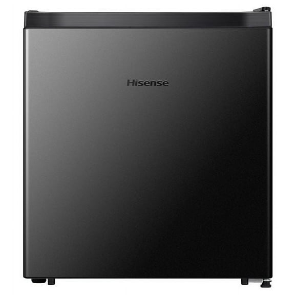 Hisense 1.6 Cu ft Single Door Mini Fridge, Black, Energy Star, 1 Year Warranty, WMS017M6XBE New