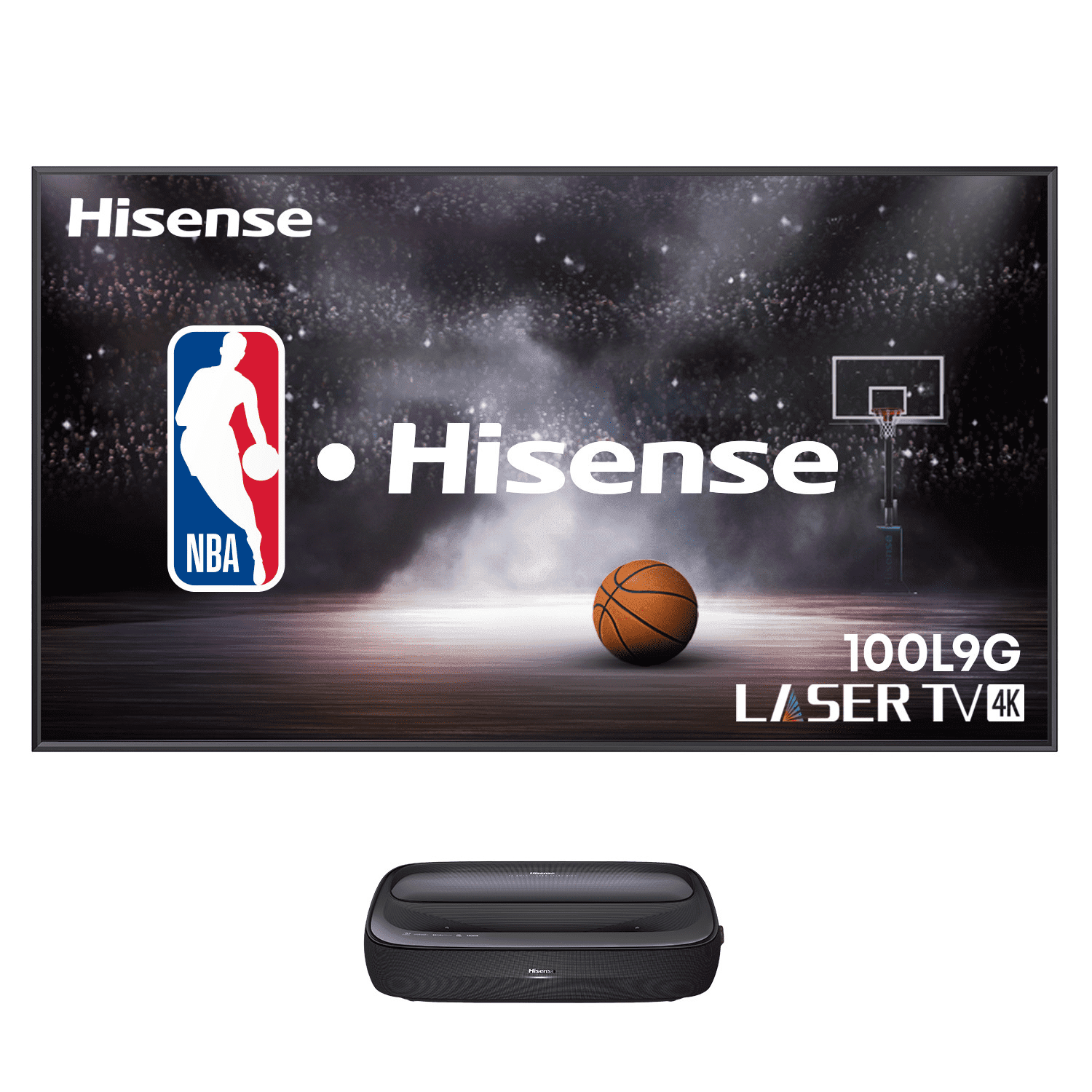 Hisense 100L9G 100" LASER TV TriChroma 4K Projector & DLT100B 1.0 Gain ALR Screen