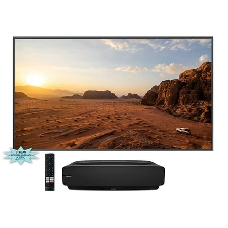 Hisense 100L5G 4K Ultra Short Throw Laser TV with 100-inch ALR Screen Android TV with Additional 2 Year Coverage by Epic Protect (2022)