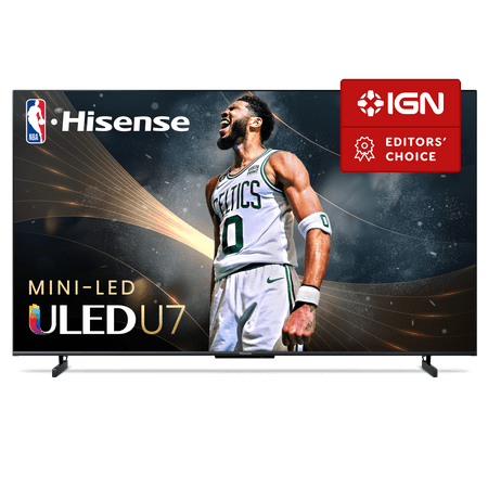 Hisense 116" Class U7 Series Mini-LED ULED 4K UHD Google Smart TV (116U75QG, 2025 Model) - QLED, Native 165Hz, 1000-Nit, Dolby Vision IQ, Full Array Local Dimming, Game Mode Pro