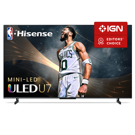 Hisense 116" Class U7 Series Mini-LED ULED 4K UHD Google Smart TV (116U75QG, 2025 Model) - QLED, Native 165Hz, 1000-Nit, Dolby Vision IQ, Full Array Local Dimming, Game Mode Pro