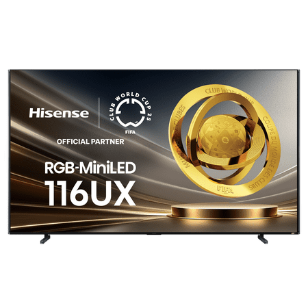 Hisense - 116" Class UX Series RGB-MiniLED 4K UHD HDR Smart Google TV (2025)