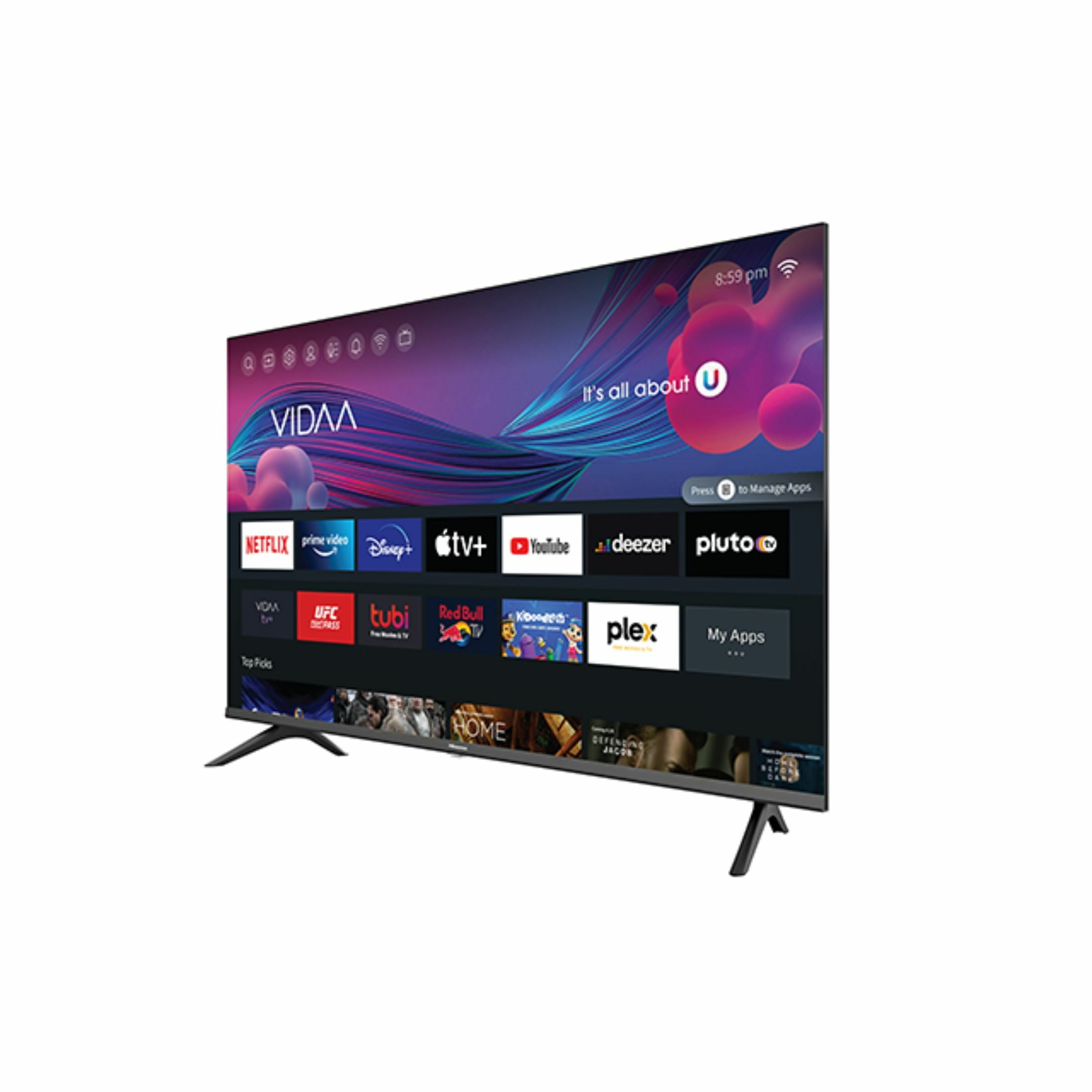 TV Hisense 32” HD32A4H Smart VIDAA, Frameless