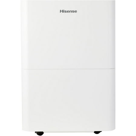 Hisense - Energy Star 35-Pint Compact Dehumidifier for 3,000 Sq. Ft, 18.6 Pint Bucket Capacity - White