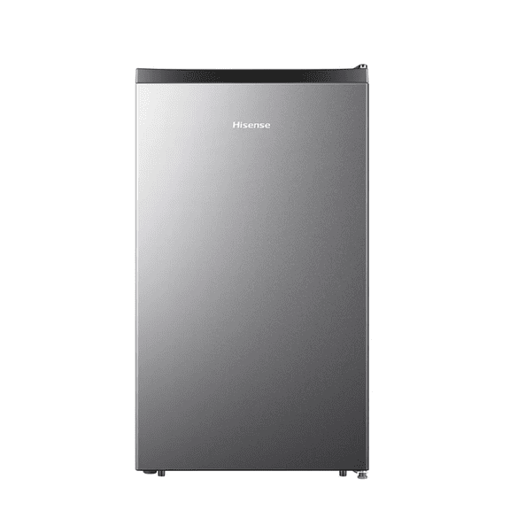 Hisense 4.4 Cu Ft Compact Refrigerator, Stainless Steel Single Door Mini Fridge, Energy Star for Apartment, Dorm, Office, Garage