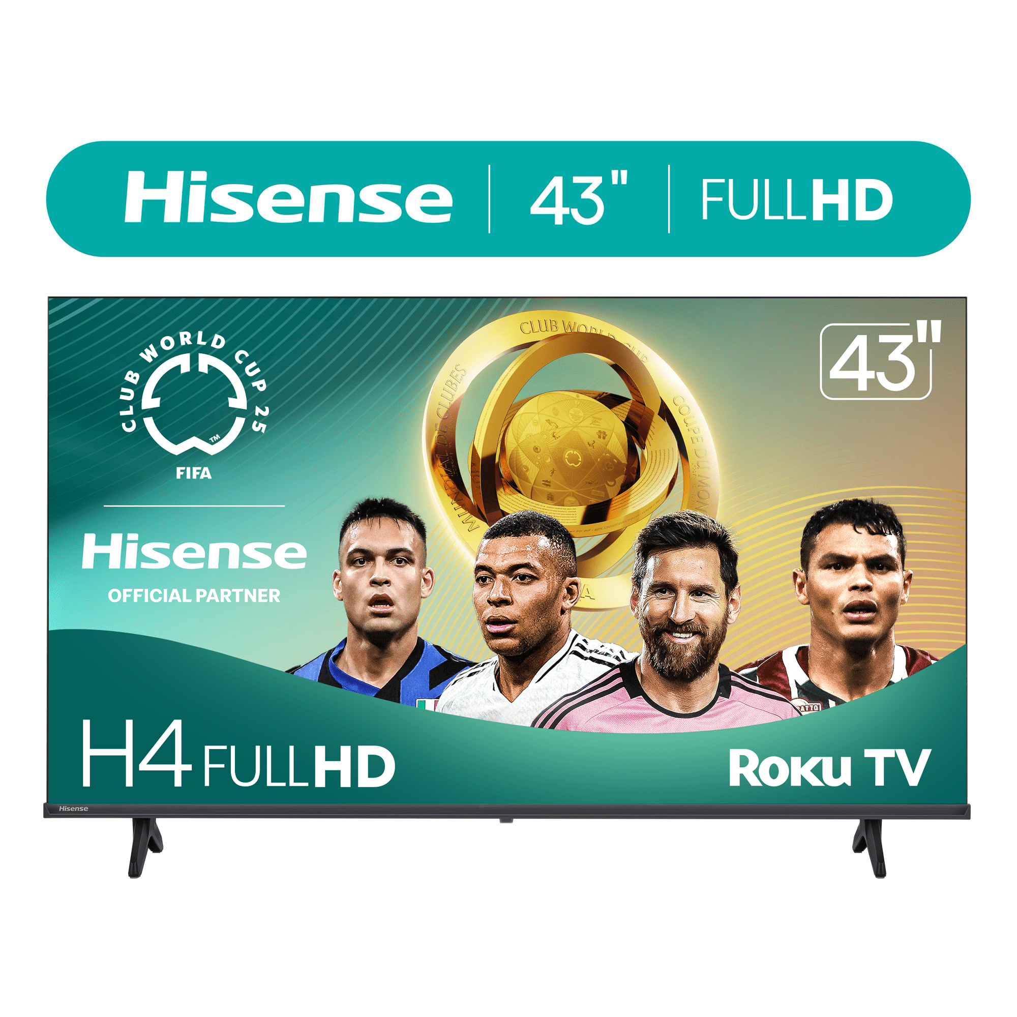 Walmart daily deals:  "Hisense 43"" 1080p FHD LED Roku Smart TV, Wi-Fi, Google & Alexa, 120 Motion Rate, H4030F Series"