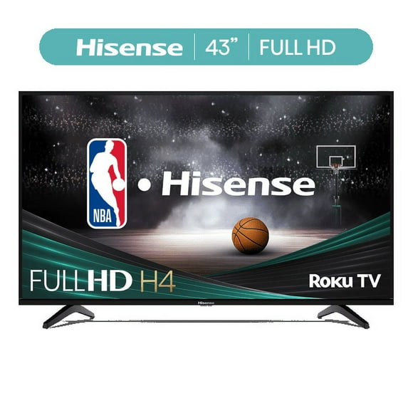 Hisense 43-Inch Class H4 Series FHD Roku Smart TV (43H4030F3) - 1080P Full HD LCD Screen, LED TV, DTS TruSurround Sound, Motion Rate 120, Gaming Mode