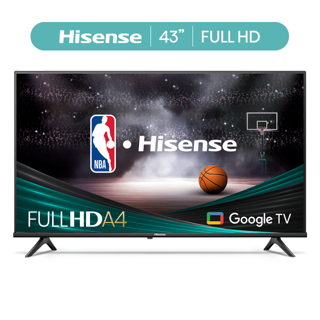 Hisense 43-Inch Class A4 Series FHD 1080p Google Smart TV - DTS Virtual: X,  Game & Sports Modes, Chromecast Built-in (43A4K)