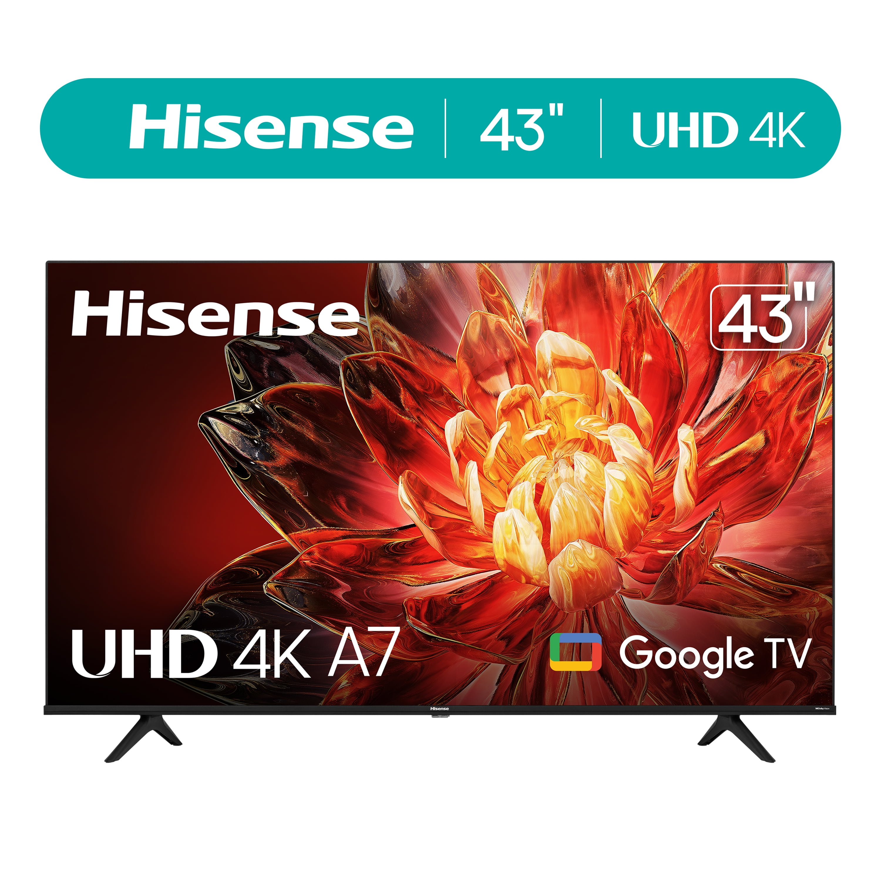 Hisense 43-Inch Class A7 Series Dolby Vision HDR 4K UHD Google