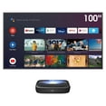 thumbnail image 1 of Hisense 4K UHD TV TriChroma Laser UST Ultra Short Throw Projector w/ 100" ALR Screen, 1 of 8