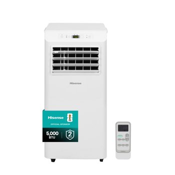Hisense 5000 Btu (5000 Btu DOE) 150 Sq ft Portable Air Conditioners, White