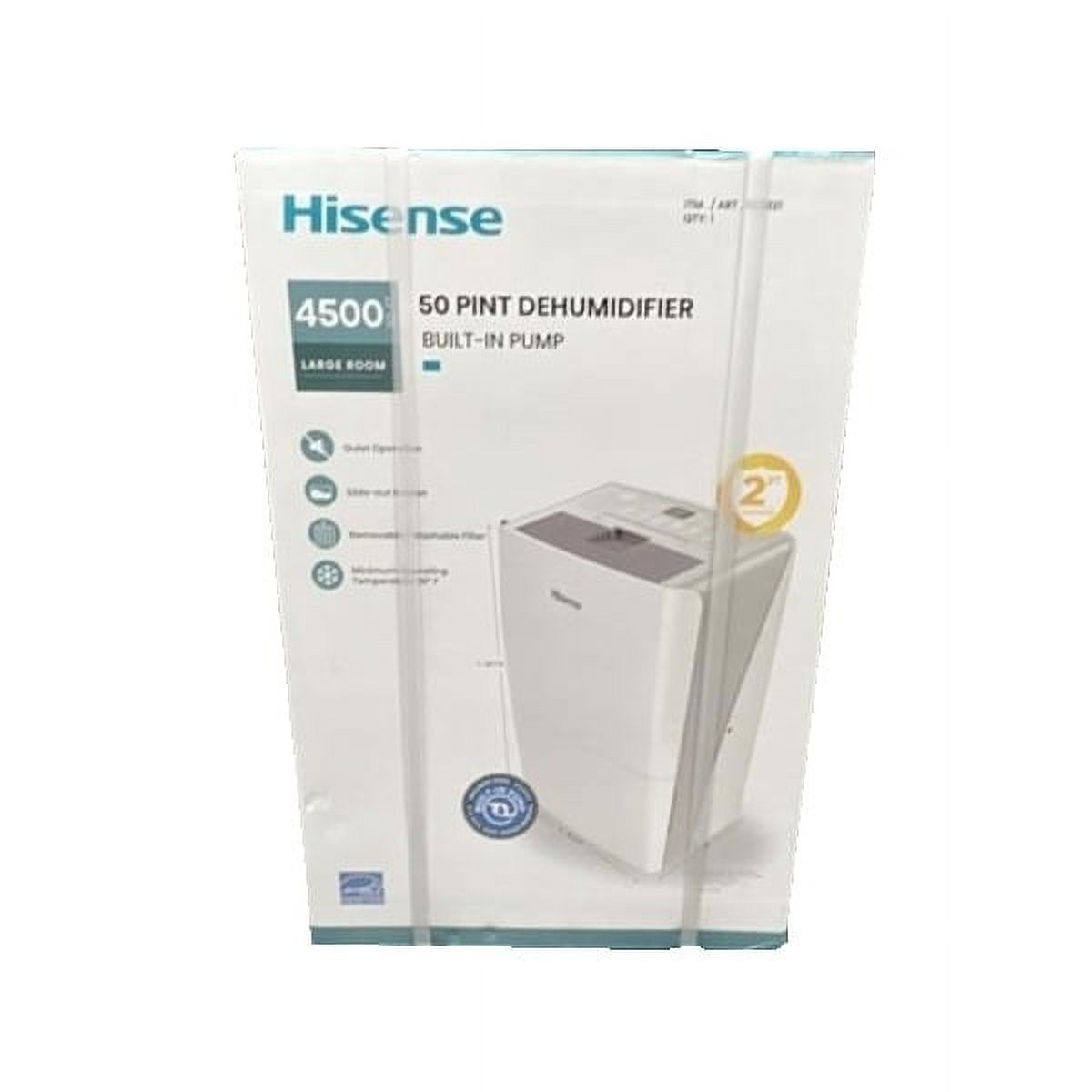 Hisense 50 Pint Dehumidifier with BuiltIn Pump