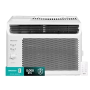 Hisense 5,000 BTU Window Air Conditioner 150 sq ft. Easy Clean, Easy to Install, 4-Way Air Direction, Powerful Cooling with Ultra Quiet Comfort, White WAW0525CM1W