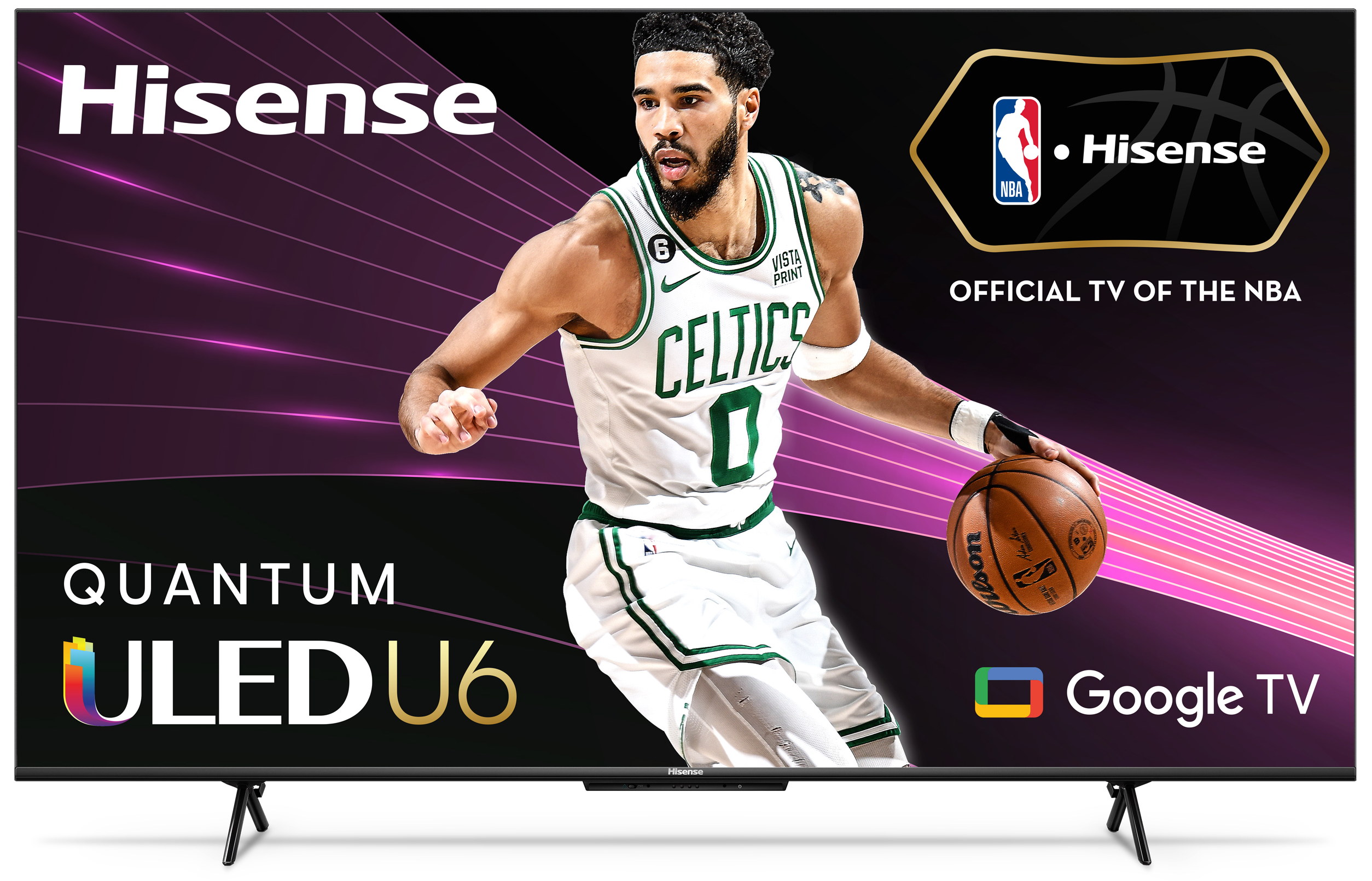 Hisense - 55" Class ULED U6H Series Quantum Dot QLED 4K UHD Smart Google TV (55U6H) - image 1 of 10