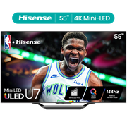 Hisense 55-Inch Class U7 Series Mini-LED Pro ULED 4K UHD Google Smart TV (55U7N) - QLED Quantum Dot Color, Dolby Vision, Native 144Hz, Up to 1500-Nit, Full Array Local Dimming, Motion Rate 480 price history and forecast - Hisense 55U7N