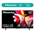 thumbnail image 1 of Hisense 55-Inch Class U8 Series Mini-LED Pro+ ULED 4K UHD Google Smart TV (55U8N, 2024), 1 of 17
