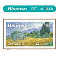thumbnail image 1 of Hisense 55" S7 CanvasTV 4K Hi - QLED UHD Google Smart Art TV (55S7SG, 2026 New) - 144Hz, Art Mode, Anti-Glare Panel, Dolby Vision HDR, Hi-Matte Display, Frame & UltraSlim Wall Mount Included, 1 of 15