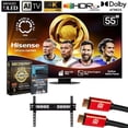 thumbnail image 1 of Hisense 55" U8 Series Mini-LED ULED 55U8QG, QLED, Full Array Smart TV Bundle with CPS Exclusive 26 Month Protection, HDMI Cable, Wall Mount and Deco Gear Complete Home Theater Beginner's Guidebook, 1 of 18