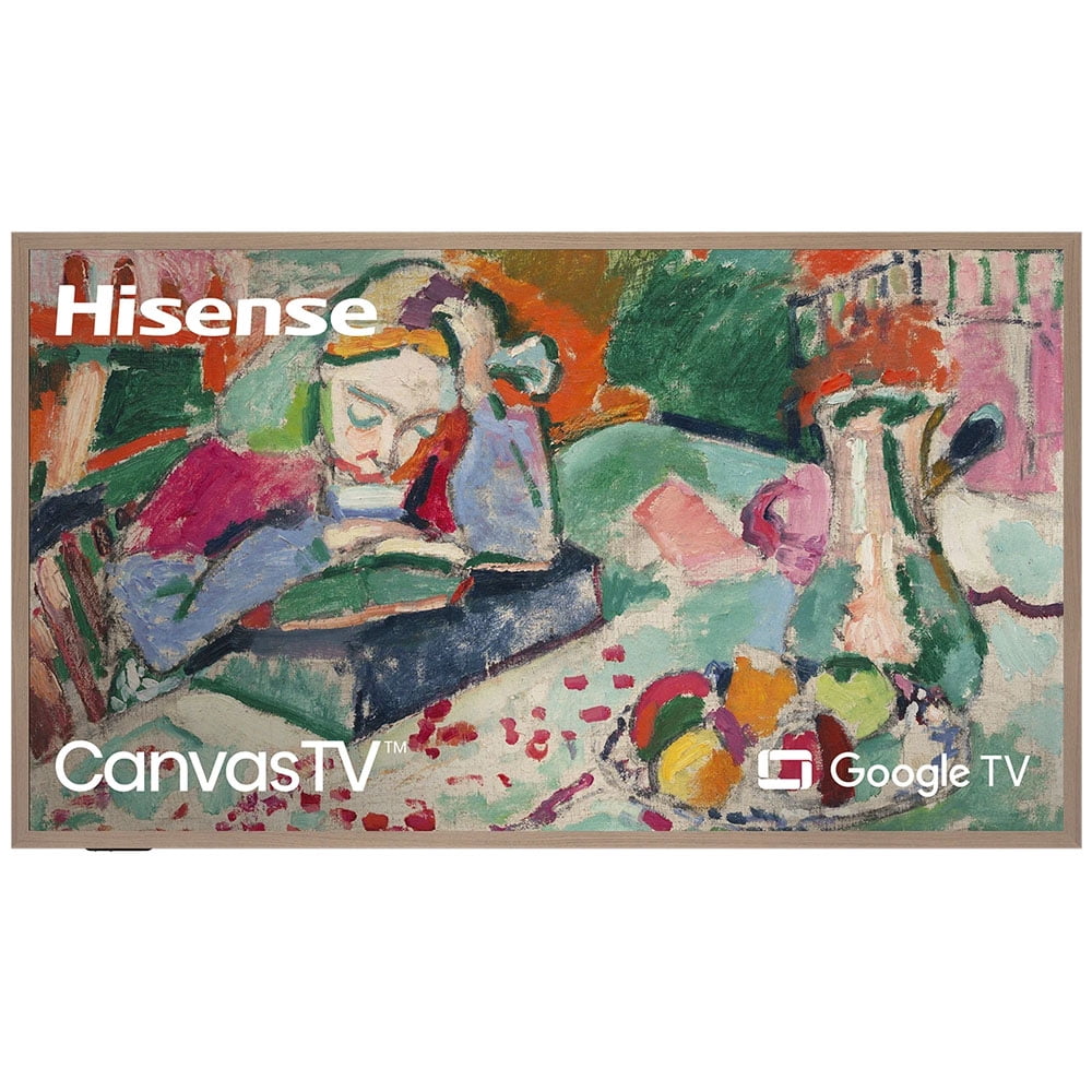 Hisense 55-Inch Black 4K QLED Smart CanvasTV with Google TV