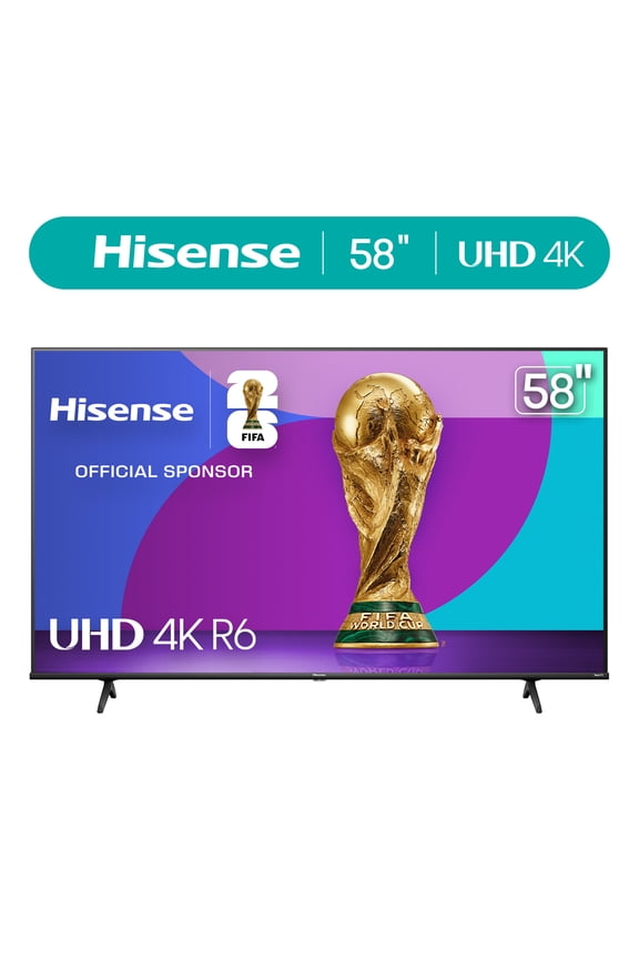 58" Class 4K UHD LED LCD Roku Smart TV HDR R6 Series 58R6E