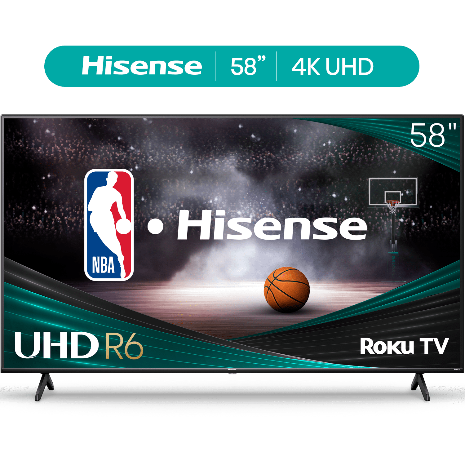 Hisense 58" Class 4K UHD LED LCD Roku Smart TV HDR R6 Series 58R6E3 - Walmart.com