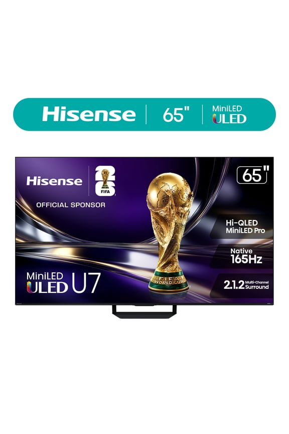 65" U7 Mini-LED ULED 4K UHD Smart Google TV (65U7SG, 2026 Model) - Hi - QLED, MiniLED , Native 165Hz, VRR 330, HDR10+, Dolby Vision, IMAX Enhanced, Anti-Reflection & Glare-Free