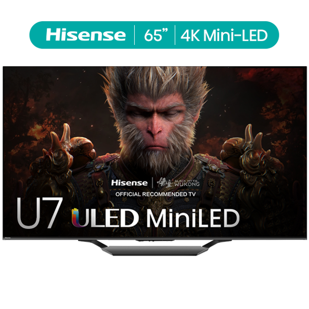 Hisense 65Inch Class U7 Series MiniLED Pro ULED 4K UHD Google Smart