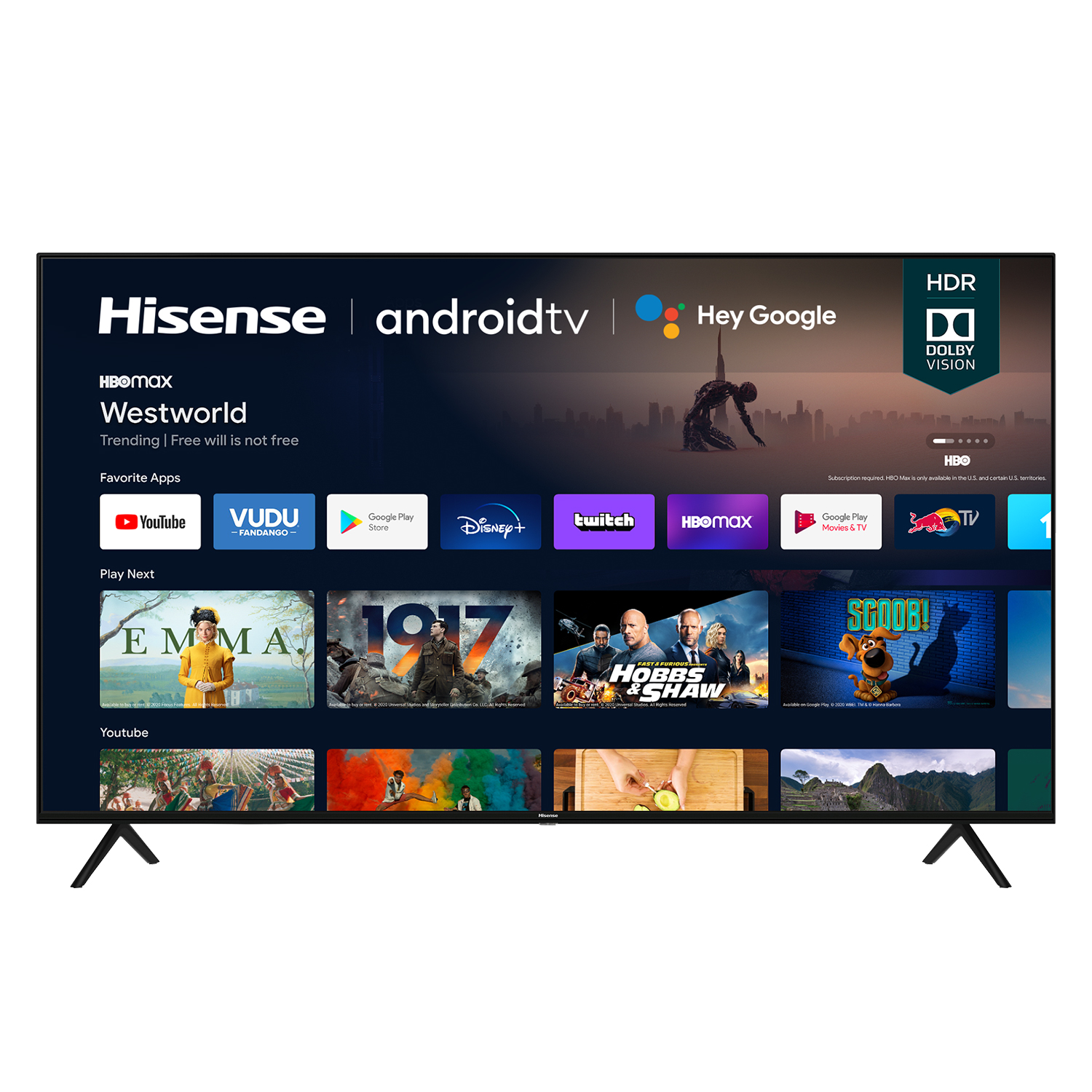 Hisense 70" Class 4K Ultra HD Android Smart TV A6G Series 70A6G3 - image 1 of 19