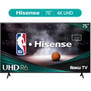 Hisense 75" Class 4K UHD LED LCD Roku Smart TV HDR R6 Series 75R6E4