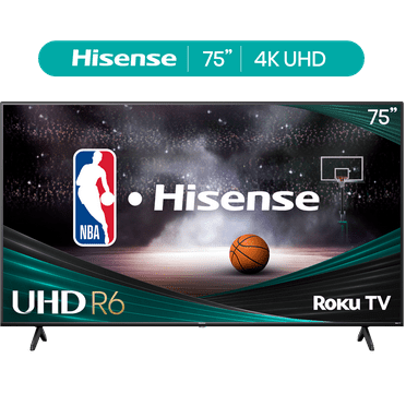 Hisense 75" Class 4K UHD LED LCD Roku Smart TV HDR R6 Series 75R6E4