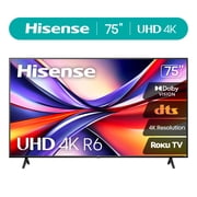 Hisense 75" Class 4K UHD LED LCD Roku Smart TV HDR R6 Series 75R6E3