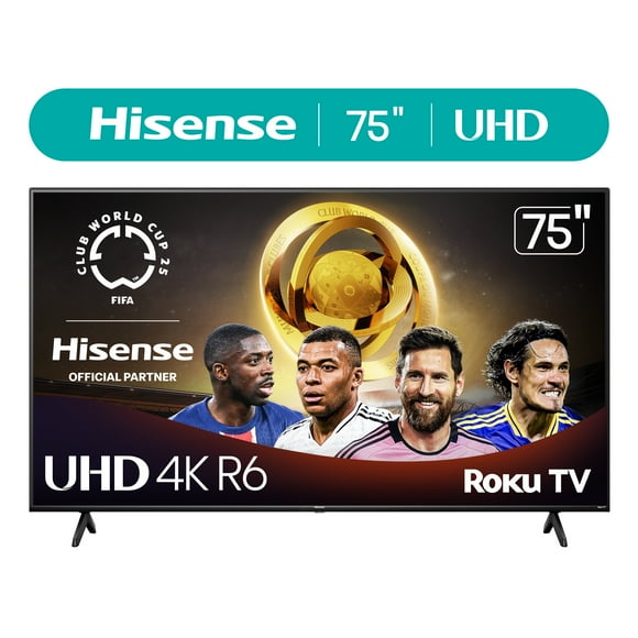Hisense 75" Class 4K UHD LED LCD Roku Smart TV HDR R6 Series 75R6E4