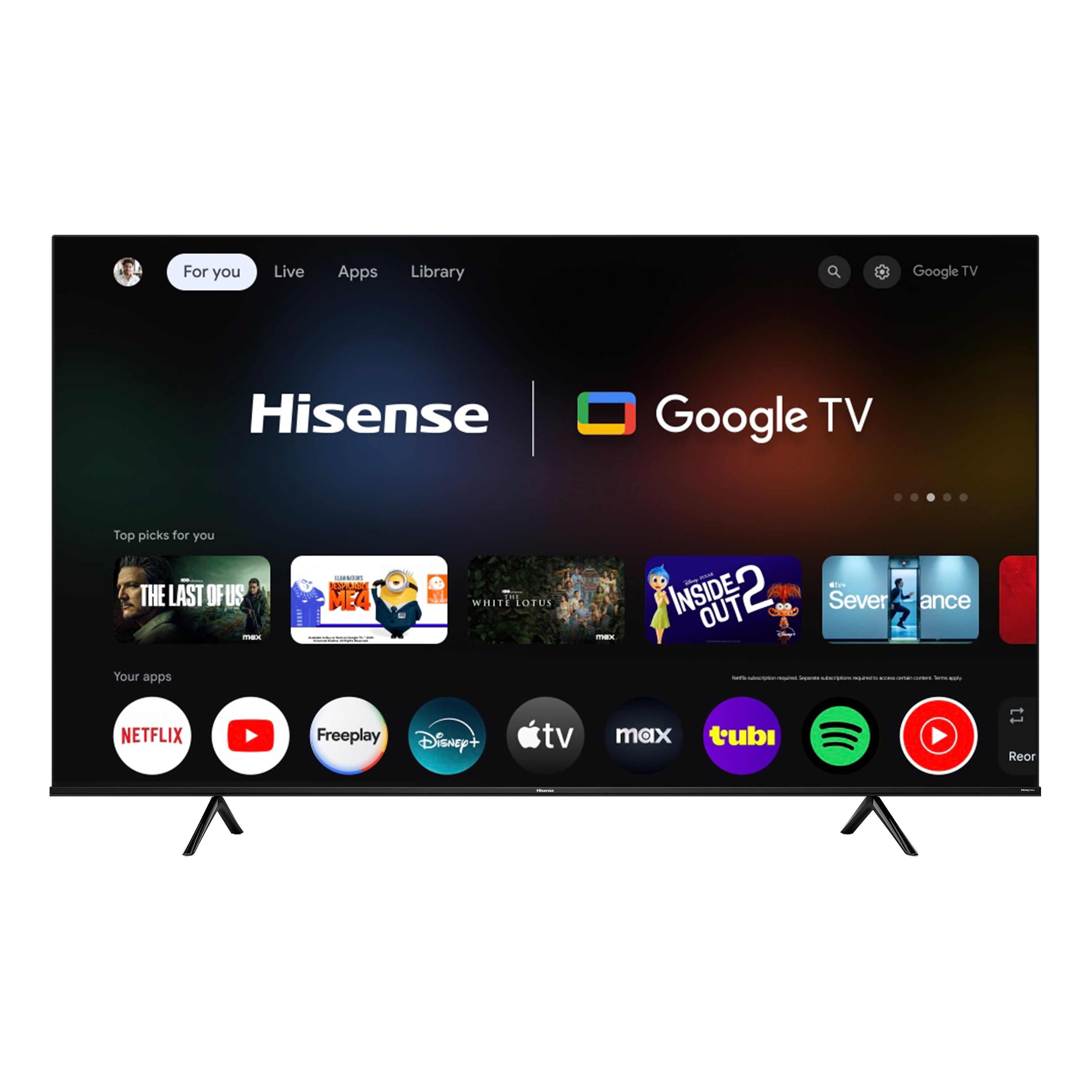 Hisense 75-Inch A6 Series 4K UHD Smart TV with Dolby Vision HDR