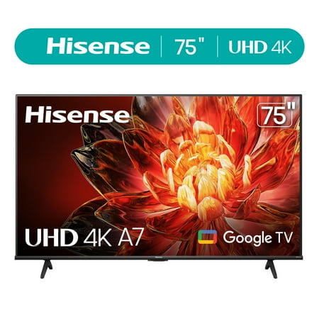 Hisense - 75" Class A7 Series LED 4K UHD HDR WCG Smart Google TV (2024)