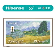 Hisense 65 S7 CanvasTV Series 4K Hi - QLED UHD Google Smart Art TV 65S7SG, 2026 New - 144Hz, Art Mode, Anti-Glare Panel, Dolby Vision HDR, Hi-Matte Display, Frame & UltraSlim Wall Mount Included