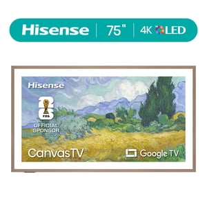 Hisense 75" S7 CanvasTV Series 4K Hi - QLED UHD Google Smart Art TV (75S7SG, 2026 New) - 144Hz, Art Mode, Anti-Glare Panel, Dolby Vision HDR, Hi-Matte Display, Frame & UltraSlim Wall Mount Included