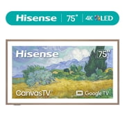 Hisense 75" S7 CanvasTV Series 4K Hi - QLED UHD Google Smart Art TV 75S7SG, 2026 New - 144Hz, Art Mode, Anti-Glare Panel, Dolby Vision HDR, Hi-Matte Display, Frame & UltraSlim Wall Mount Included