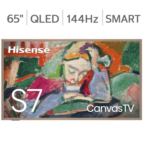 Hisense 75S75N 75" CanvasTV 4K QLED S7 Series Google TV with Art Mode (2024)