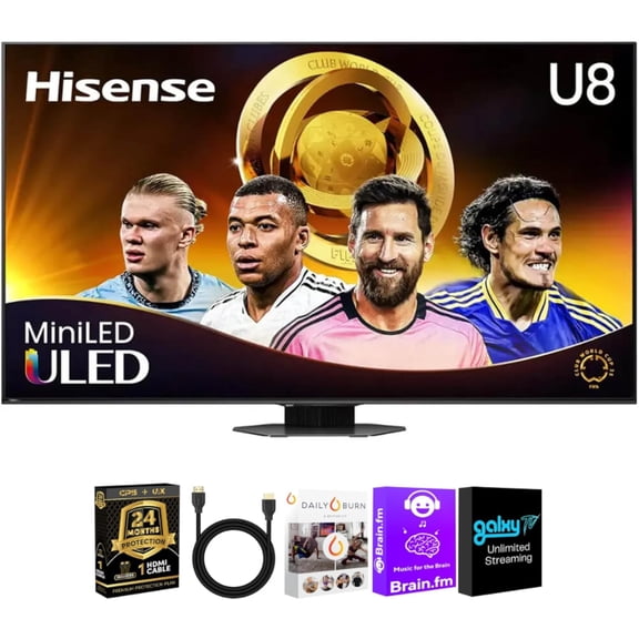 Hisense 75U8QGKIT1 75 inch Class U8 Series 4K Mini LED QLED Smart Google TV UHD HDR Dolby Vision Dolby Atmos 14