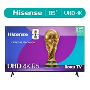 Hisense 85 Class 4K UHD LED LCD Roku Smart TV HDR R6 Series 85R6E4