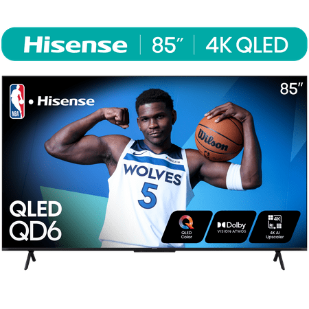Hisense 85″ QLED Smart TV – 4K HDR with Dolby Vision & Atmos