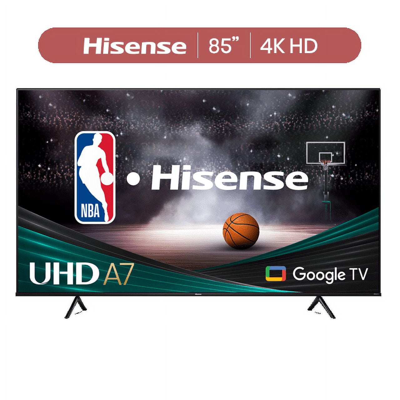 Hisense 85-Inch A7 Series 4K UHD Google TV with Wide Color