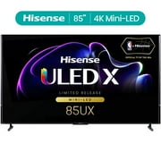 Hisense 85-Inch Class Mini-LED Premium ULED X QLED Series 4K Google Smart TV with Alexa Compatibility, 120Hz, Dolby Vision Atmos, 2500-nit HDR10+, Hands Free Voice Control (85UX)