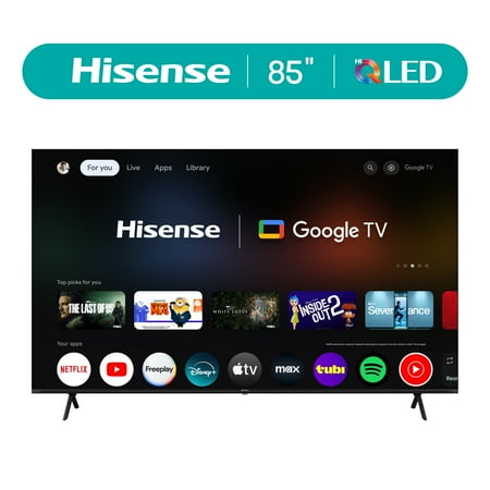Hisense 85QD6030G 85” QD6030G 4K UHD QLED Television Type with Remote, 1 Pack