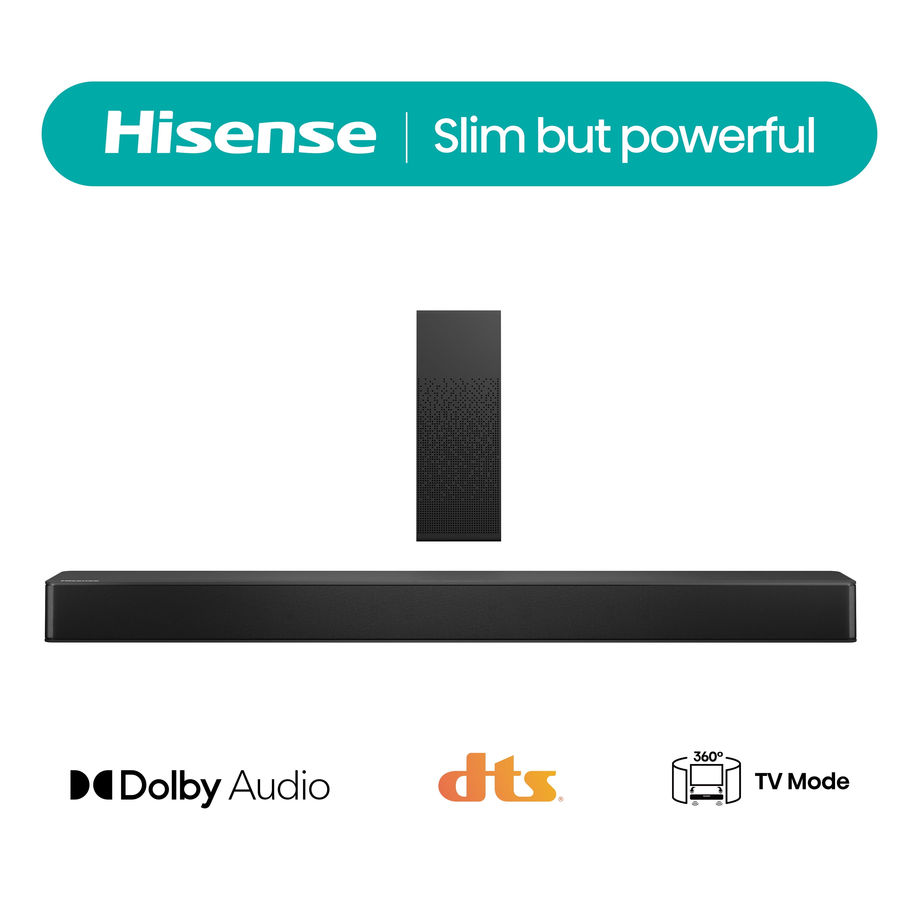 Hisense HS2100 2.1 Channel Sound Bar with Wireless Subwoofer