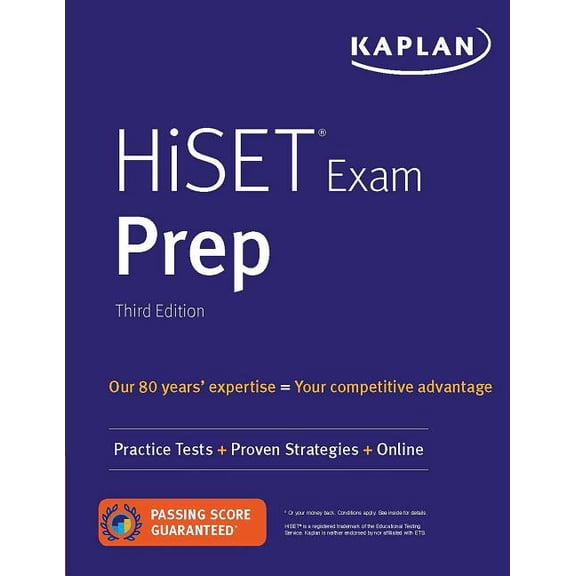 Pre-Owned Hiset Exam Prep: Practice Tests + Proven Strategies + Online (Paperback) by Kaplan Test Prep