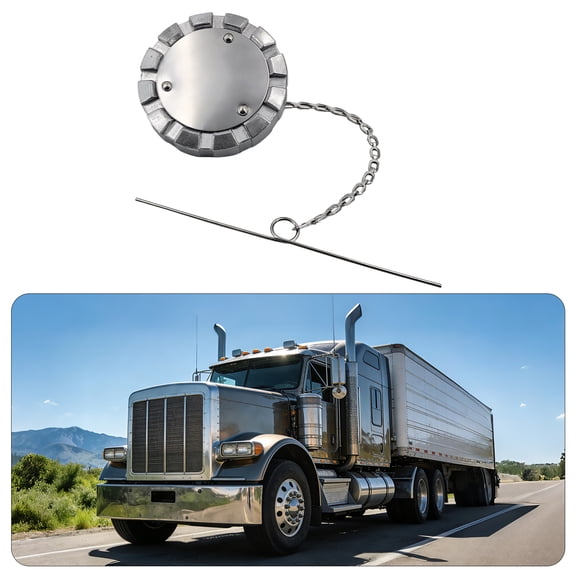 Hishine Fuel Cap L-1A 3IN-8 Non-Locking, Vented, 8 Threads Per Inch, Aluminum for Trucks
