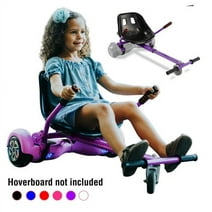 Hishine hover board seat Attachment, hover board go Kart for Adults & Kids, Accessories to Transform hover board into go cart, Hover carts for self-Balancing Scooter, Purple