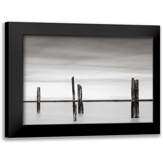 Hislop, Lawrence 14x12 Black Modern Framed Museum Art Print Titled - Cluster of Posts II