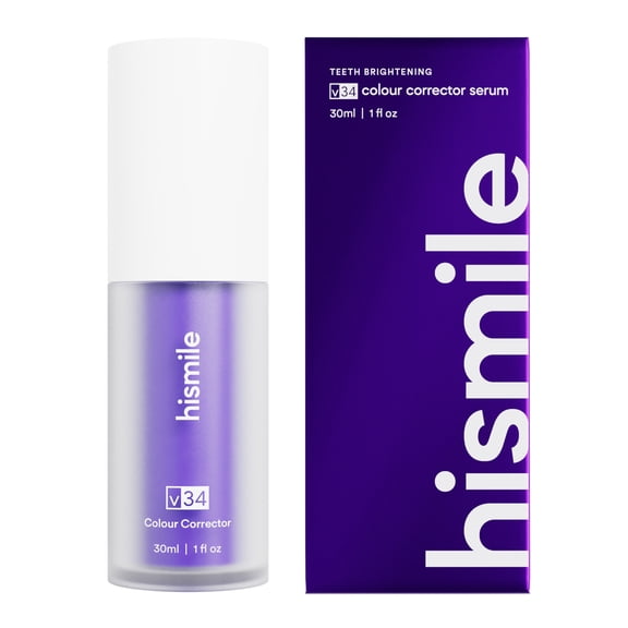 Hismile V34 Colour Corrector, Purple Toothpaste, Colour Correcting Serum, Purple Serum